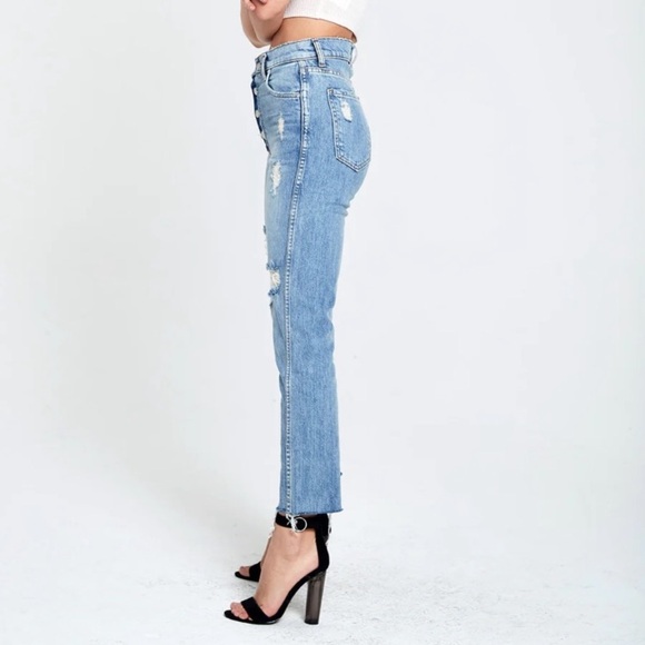 Revice Jeans Dream Fit Sweet Monday Wash Distressed High Waisted Denim size 26 - Picture 4 of 10